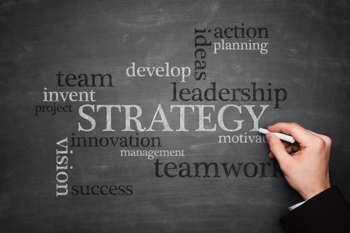 Strategy Consulting Firm Concepts on Blackboard