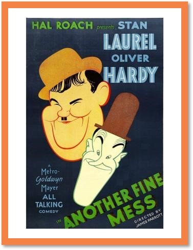Laurel and Hardy Movie Poster Another Fine Mess