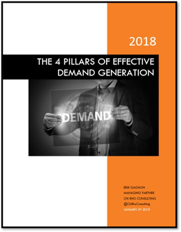 The Four Pillars of Effective Demand Generation White Paper Cover Photo - Chi Rho Consulting - Business Strategy Consultants for Entrepreneurs and Startups